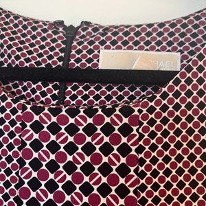 Micheal Kors  dress black and burgundy